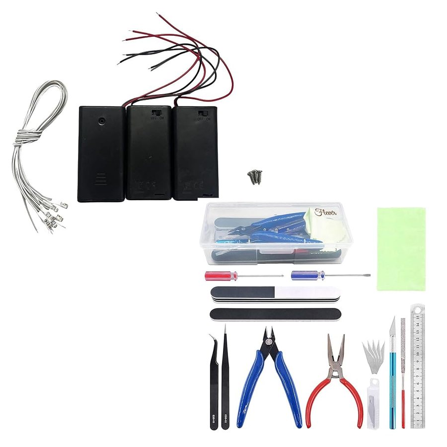 Flever AA Battery Pack with Tool Kit DIY miniature house kit — second view