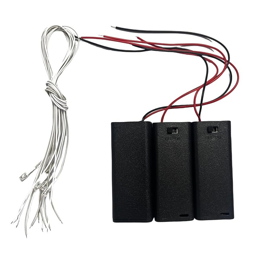 Flever AAA Battery Packs and Light Wires DIY miniature house kit — second view