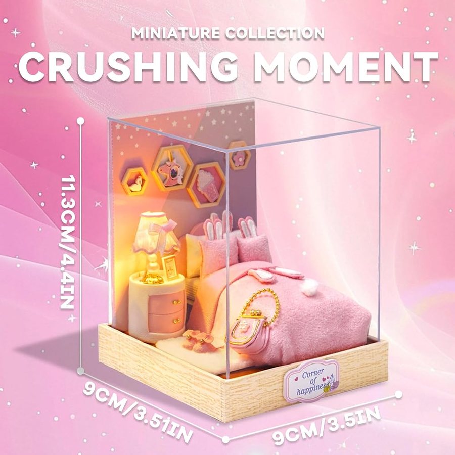 Flever Crushing Moment DIY miniature house kit — detail of the build
