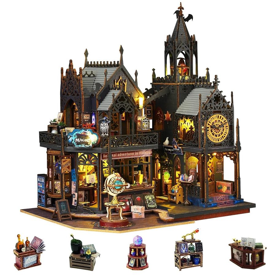 Flever Holo Magic City II DIY miniature house kit — second view
