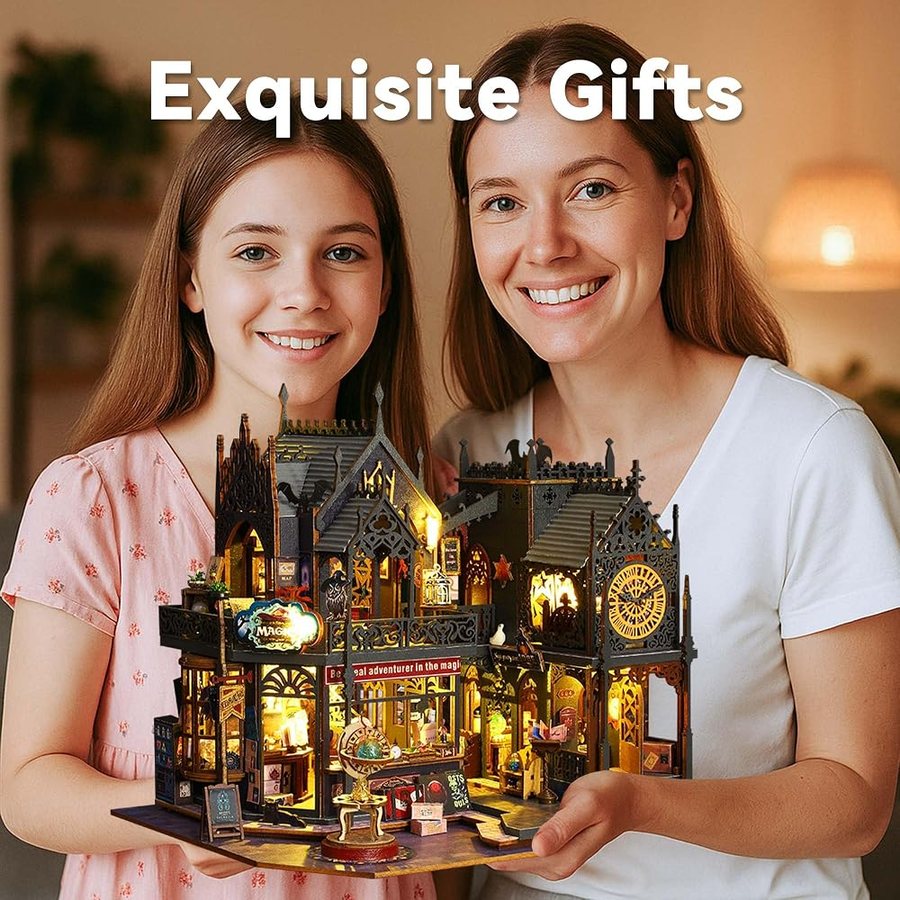 Flever Holo Magic City DIY miniature house kit — what comes in the box