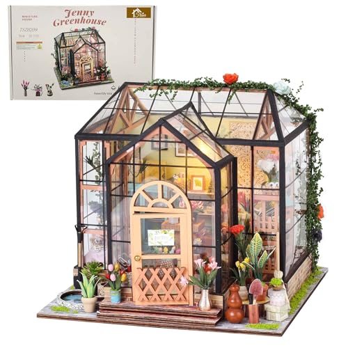 Flever Jenny's Greenhouse DIY miniature house kit