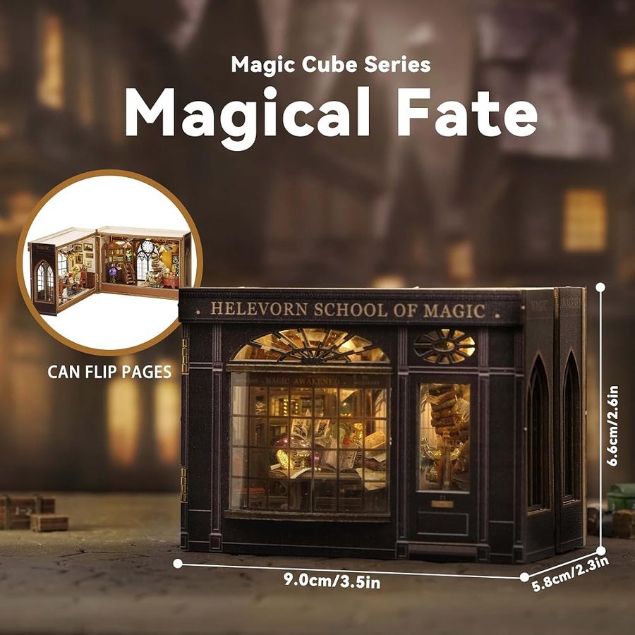 Flever Magical Fate DIY miniature house kit — detail of the build