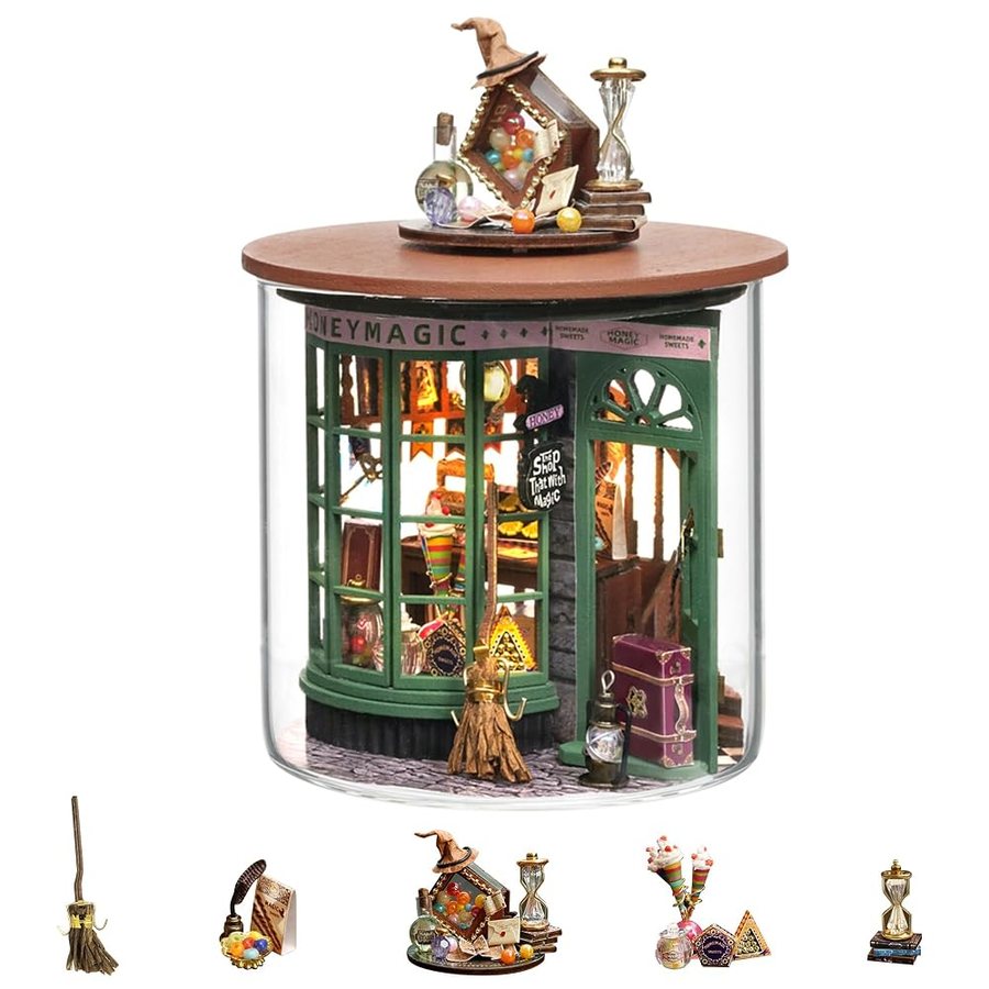 Flever Magical Shop DIY miniature house kit — second view