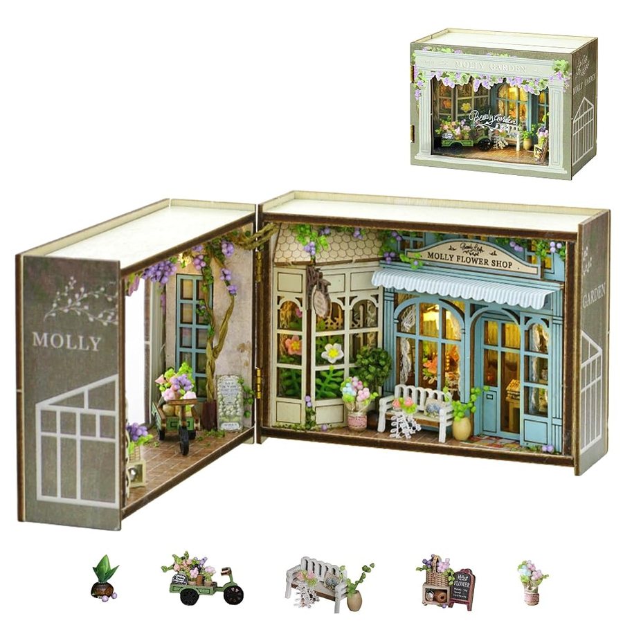 Flever Molly Garden DIY miniature house kit — second view