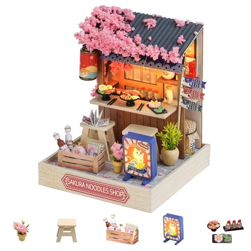 Flever Sakura Noodles Shop DIY miniature house kit