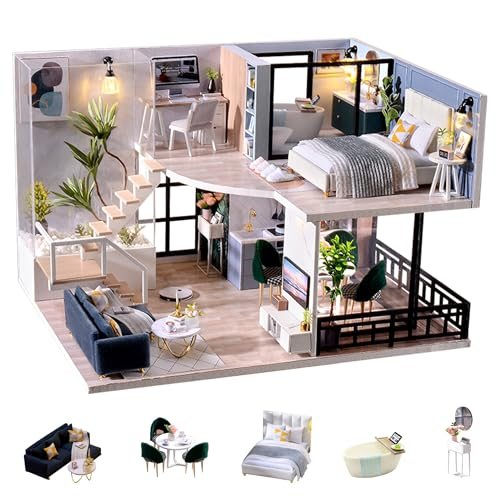 Flever Satisfied Time DIY miniature house kit
