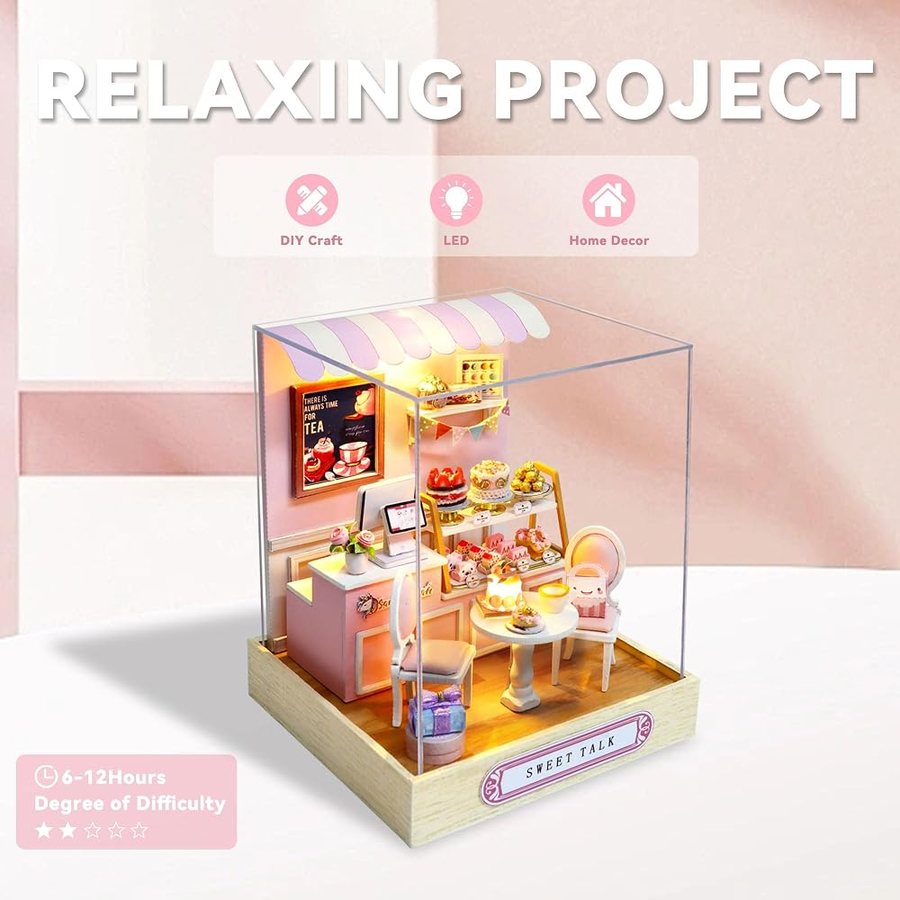 Flever Sweet Talk DIY miniature house kit — what comes in the box