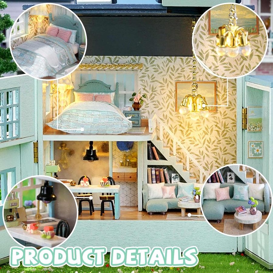 Flever Warm House DIY miniature house kit — what comes in the box